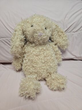 Jellycat Bashful Luxe Bunny Curly - Medium NWT Retired Rare